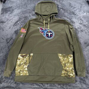 Nike Tennessee Titans Salute To Service Hoodie Mens XXL Camo NWT Football Jersey